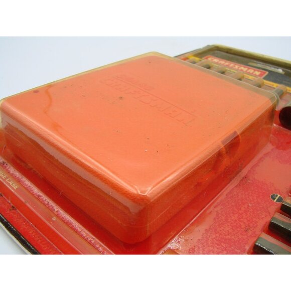 NEW Craftsman 30 Pc Screwdriver Bit Set w/ Storage Case Red 925633 NOS Seal Vtg - Picture 3 of 11